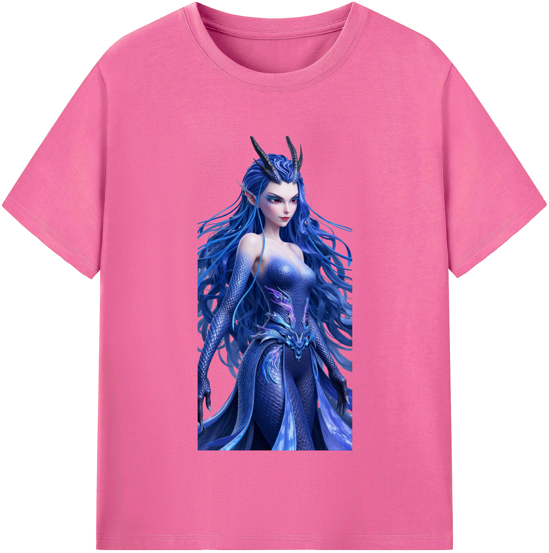 （画像用） Ne Zha 2 ナタ 魔童の大暴れ レディースカジュアルプリントTシャツ（綿100％）